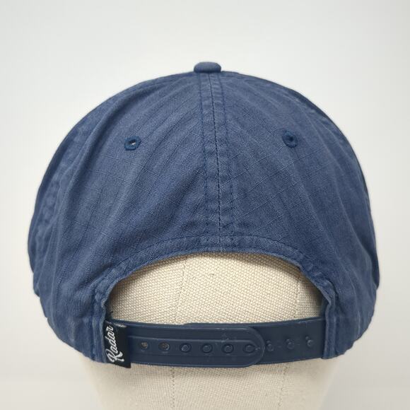 Radar Skis Slideback Baseball Cap Blue One Size Adjustable Embroidered Rope - Picture 5 of 8